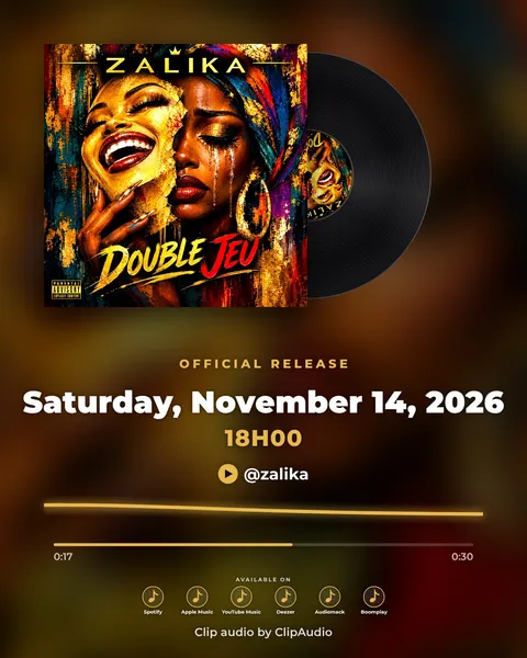 4:5 vinyl-style audio clip for an afro track, made with ClipAudio