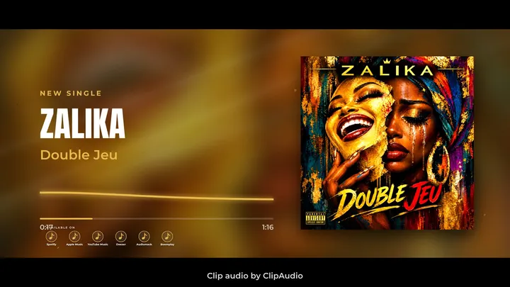 Cinema-style audio clip for a rap track, made with ClipAudio