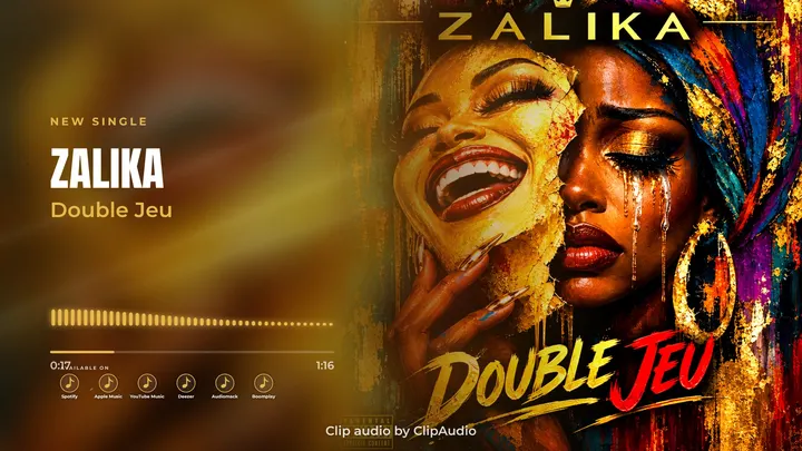 Full screen — The poster fills the right half with a fade